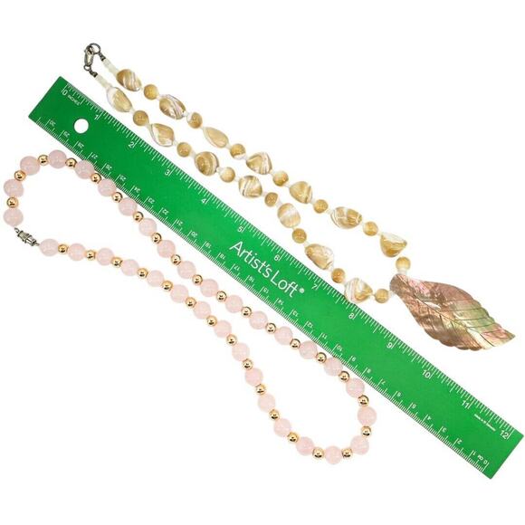 Large Lot 10 Pcs Natural Stone Jewelry Necklaces Boho Bohemian Colorful - Picture 14 of 16